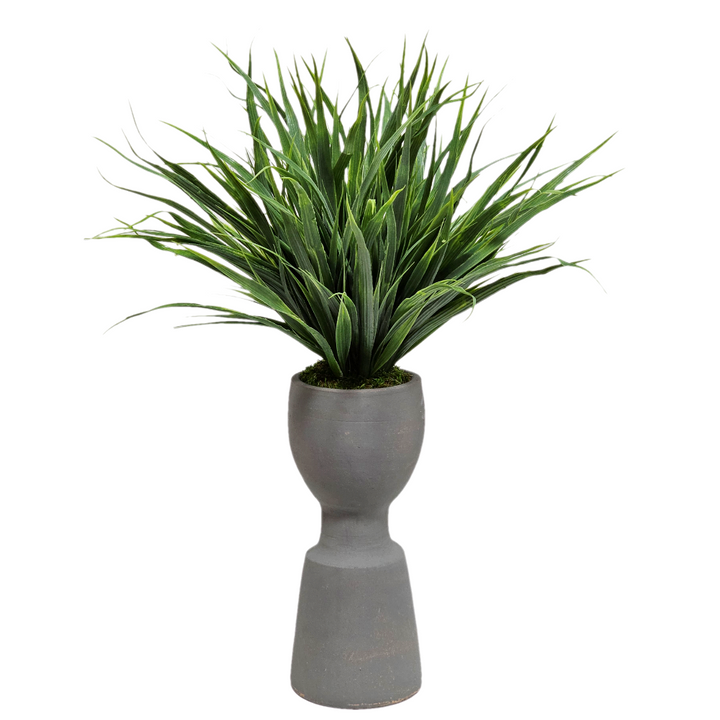 Grass in Gray Vase. FH: 20"