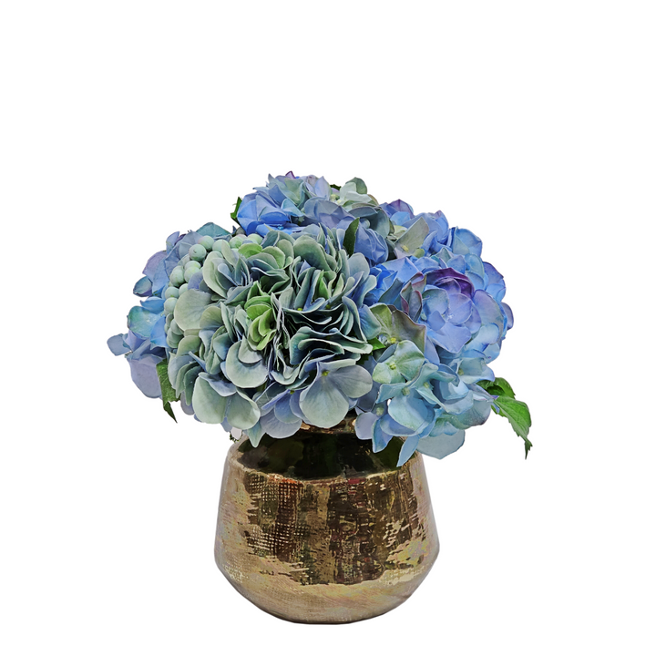 Hydrangeas and Berries in Ceramic FH: 12"