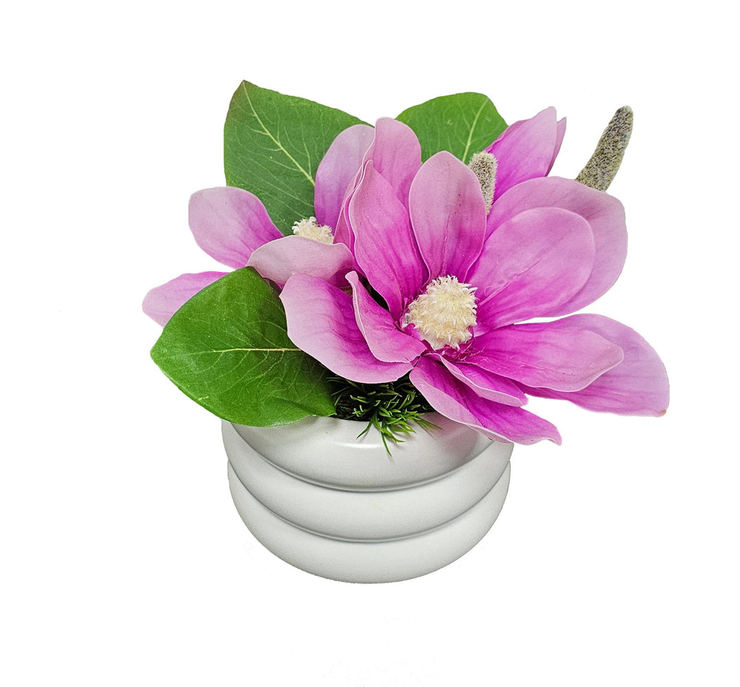 Magnolias in Ceramic. FH: 7"