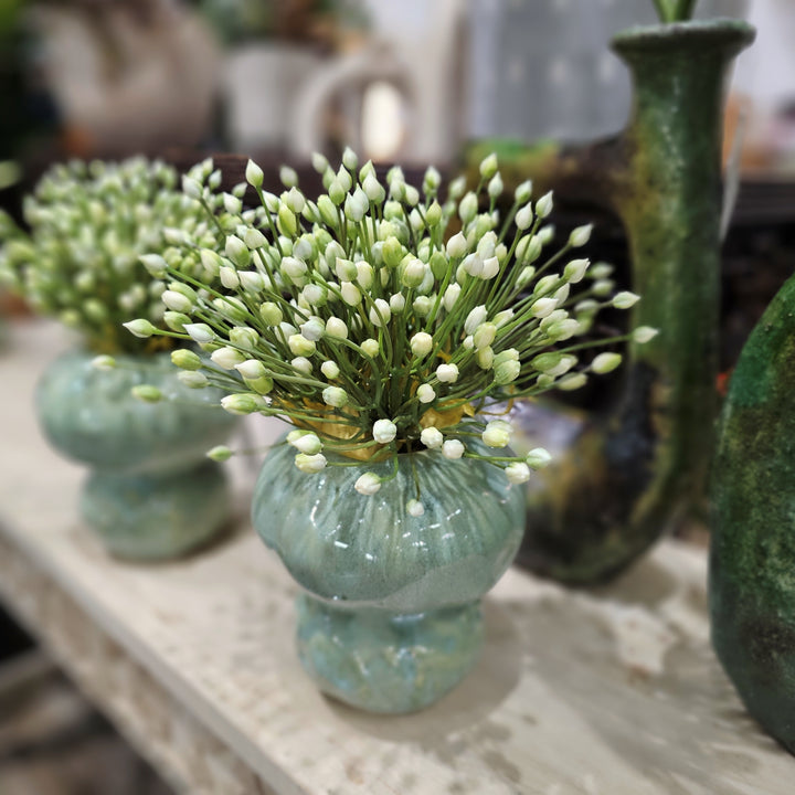 Agapanthus in Ceramic Vase 12.5"H