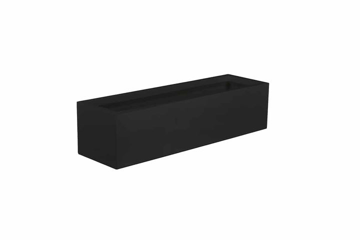 Low Rectangular Fiberglass Planter for Indoor and Outdoor Use