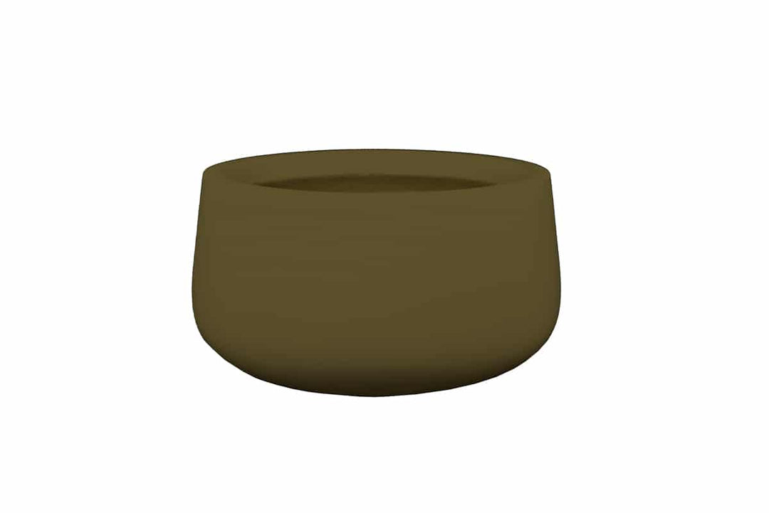 Short Tapered Round Container for Indoor and Outdoor Use