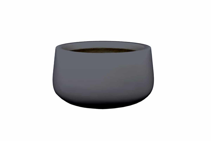 Short Tapered Round Container for Indoor and Outdoor Use