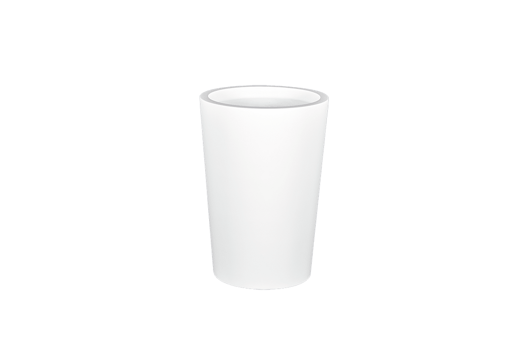 Round Tapered Container for Indoor and Outdoor Use