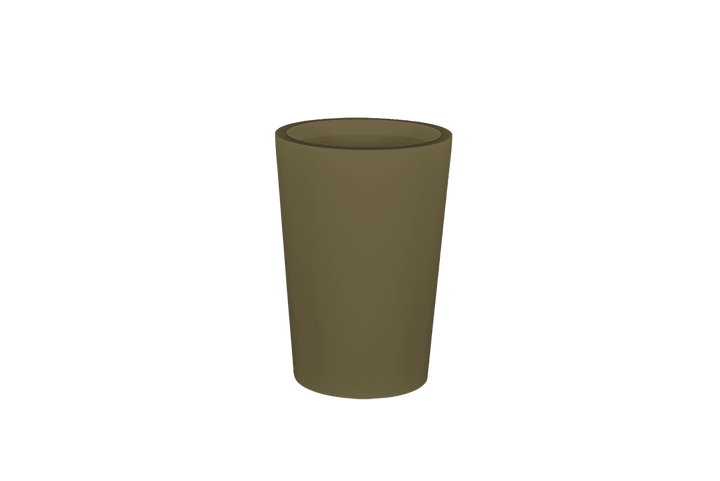 Round Tapered Container for Indoor and Outdoor Use