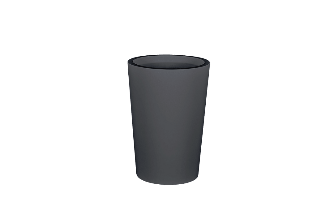 Round Tapered Container for Indoor and Outdoor Use