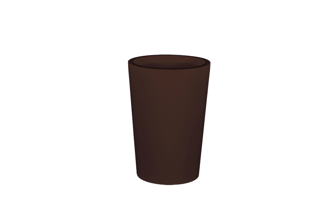 Round Tapered Container for Indoor and Outdoor Use