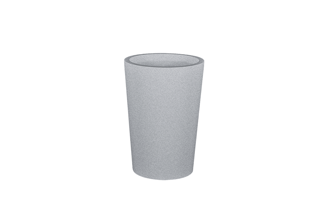 Round Tapered Container for Indoor and Outdoor Use