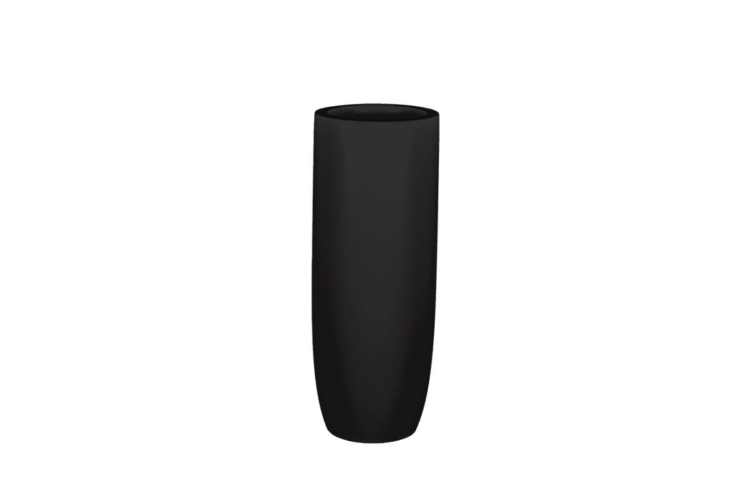 Tall Narrow Round Fiberglass Container for Indoor and Outdoor Use