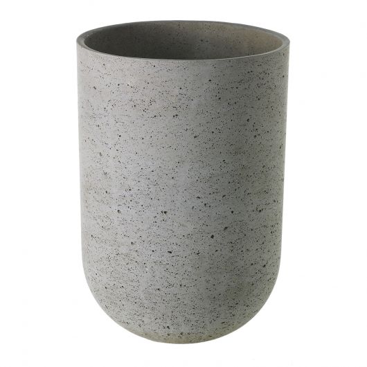 Textured Fiberstone Round Container