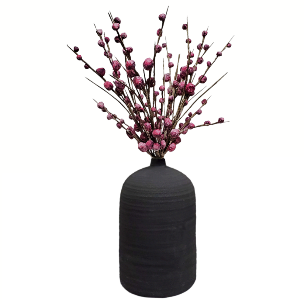 Foam Mixed Berry Branches in Ceramic in Various Color Combinations - 44"H