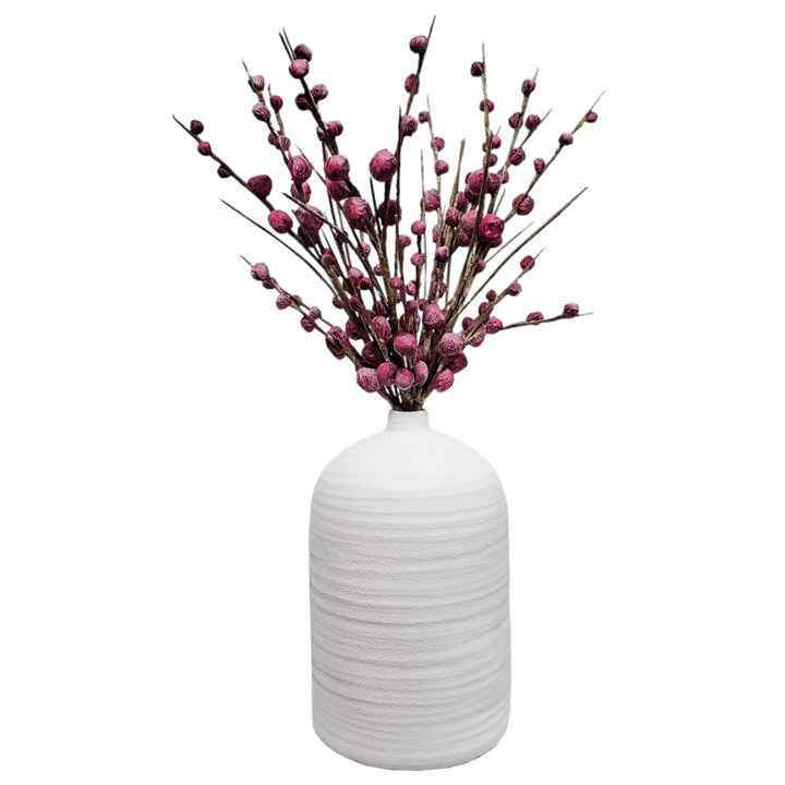 Foam Mixed Berry Branches in Ceramic in Various Color Combinations - 44"H