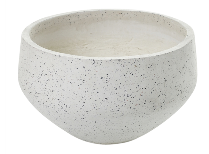 White Terrazzo Round Bowl