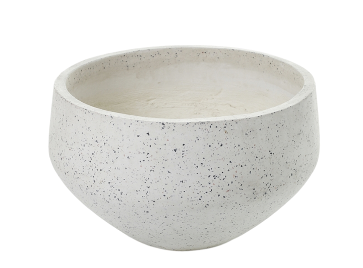 White Terrazzo Round Bowl