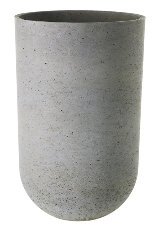 Textured Fiberstone Round Container