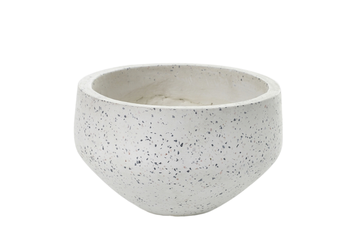 White Terrazzo Round Bowl